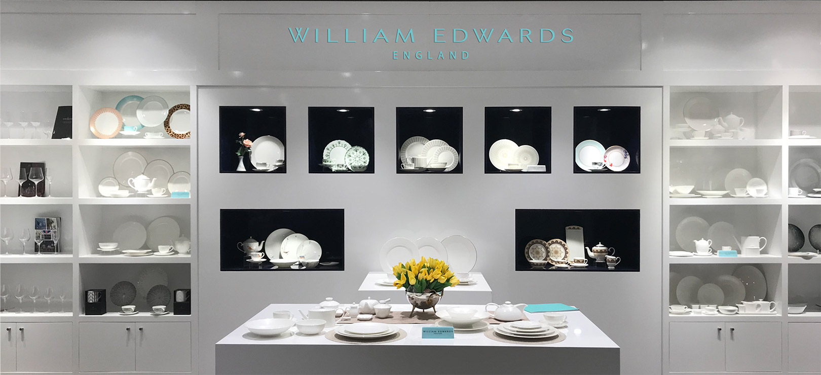 William Edwards fine bone china Dubai showroom